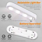 STAR-SPANGLED 3 Pack 7” Dimmable Push Tap Lights, Stick on LED Touch Lights AAA