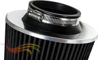 BLACK 2.5" 63.5 mm Inlet Cold Air Cone Replacement Performance Washable - Image 5