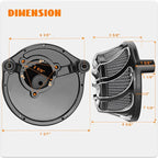 High Flow Air Cleaner Intake Filter Kit Air Filters Cover Drift Style - Image 3