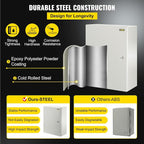 VEVOR Electrical Enclosure Box, Carbon Steel Hinged Junction Box, IP66 - Image 3