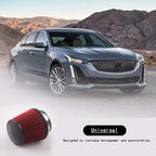 RYANSTAR 76mm 3" High Flow Round Tapered Cone Cool Air Filter Cleaner - Image 5