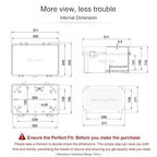 QILIPSU Waterproof Junction Box IP67 Outdoor Plastic Electrical Project - Image 6
