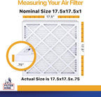 Filter King 17.5x17.5x1 Air Filter | 4-PACK | MERV 13 HVAC Pleated A/C Furnace - Image 2