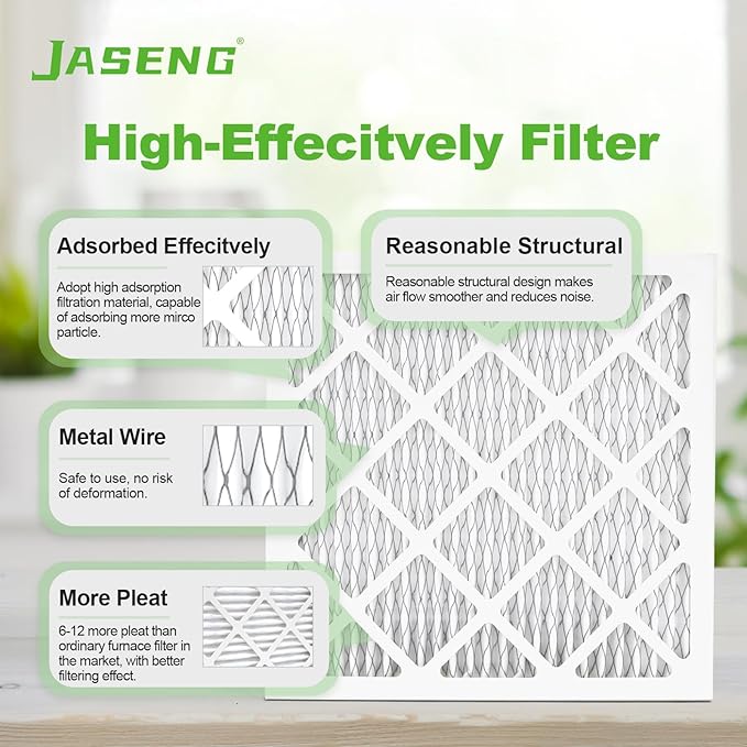 Furnace Filters 16x25x1 MERV 8, MPR 600, 4 Pack Air Filter - Image 4