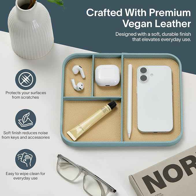 Nordik Leather Valet Tray