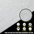 10 Pcs Pre-filter Cotton Replacement - Image 3
