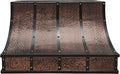 CT Copper Tailor Sloped Copper Vent Hood Island Mount, 1150 CFM Exhaust Fan by CTCopperTailor