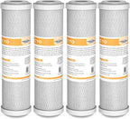 Membrane Solutions 5 Micron 2.5" x 10" CTO Carbon Block Water Filter Cartridge by MembraneSolutions
