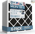 BNX TruFilter 20x20x1 MERV 12 Odor Defense AC Furnace Air Filter by BNX