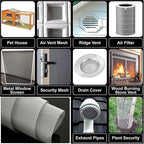 304 Stainless Steel Woven Mesh Panel, 50 Mesh 0.4mm Rustproof Metal Screen - Image 7