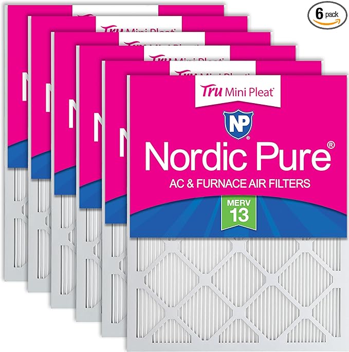 Nordic Pure 18x25x1 Tru Mini Pleat MERV 13 AC Furnace Air Filters – 2.5X More by NordicPure