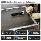 40 Mesh 304 Stainless Steel Mesh Screen, 24'' x 118''(60cm×300cm) Wire
