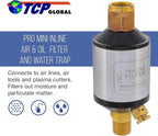 TCP Global Mini In-Line Air Filter, Oil and Water Separator - Image 2