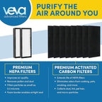 VEVA Genuine 8000 Elite Pro Series Air Purifier 2 HEPA Filters & 8 Carbon - Image 3