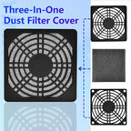 Dust Filter PC 80mm Cooling Fan Filter Dustproof Cover, 2 Pack PC Case Fan - Image 3