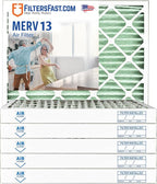 Filters Fast 20x30x2 Pleated Air Filter Merv 13, 2 inch AC Furnace Air Filters by FiltersFast
