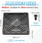 PATIKIL 90mm Fan Filter Grill - Image 2