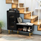 HLR Storage Bench Set of 2, L-Shaped Storage Cabinet