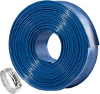 Pool Backwash Hose 1 1/2 inch × 50 ft Thicken Blue Water Discharge Pipe Lay by ZY-hosetube