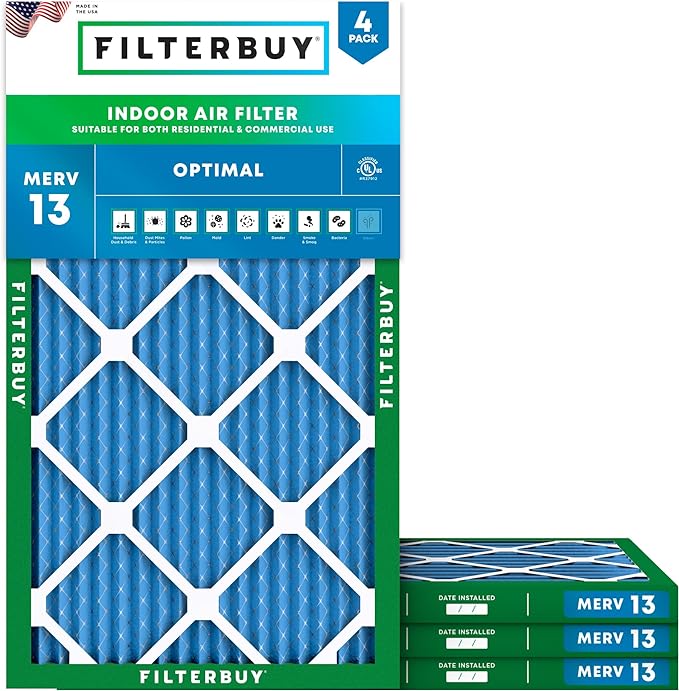 Filterbuy 16x36x1 Air Filter MERV 13 Optimal Smoke & Allergy Defense, by Filterbuy