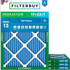 Filterbuy 17x22x1 Air Filter MERV 13 Optimal Smoke & Allergy Defense, by Filterbuy
