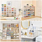 12 Pack Thicken & Sturdy Clear Shoe Storage Organizer
