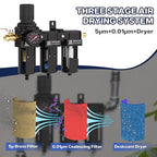 NEWPO 1/2" NPT 3 Stage Air Drying System, Air Dryer - Image 3