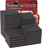 Yelanon Non Slip Furniture Pads -32pcs 1.5" Furniture Grippers Hardwood Floors