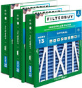 Filterbuy 24x24x5 Air Filter MERV 13 Optimal Smoke & Allergy Defense, by Filterbuy