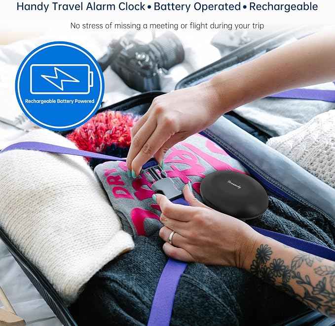 DreamSky Vibrating Alarm Clock for Heavy Sleepers
