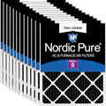 Nordic Pure 16x20x1 Pure Carbon Pleated Odor Reduction Furnace Air Filters 12 by NordicPure