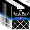 Nordic Pure 18x18x1 Pure Carbon Pleated Odor Reduction Furnace Air Filters 12 by NordicPure