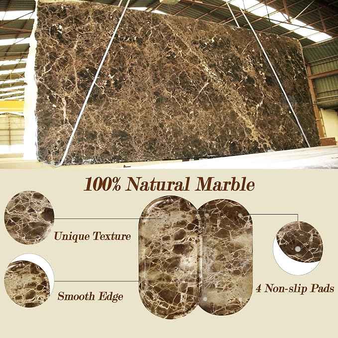 Genuine Real Natural Marble Tray