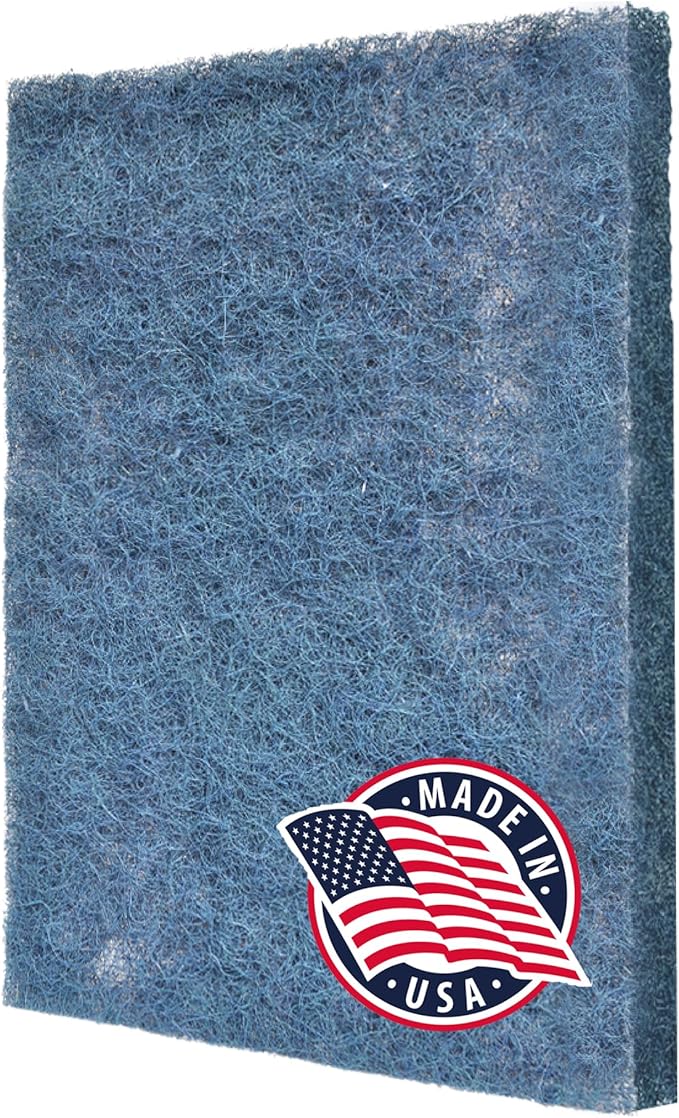 Natural fiber hog hair furnace door filter