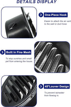 4 Inch Black Soffit Vent Cover, LouanXpert Stainless Steel Round Air Vent Cover - Image 3