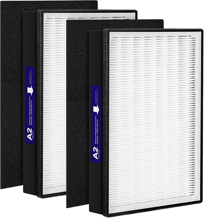 2 Pack Type A2 HEPA Replacement Filter Compatible by AddtoYourCart