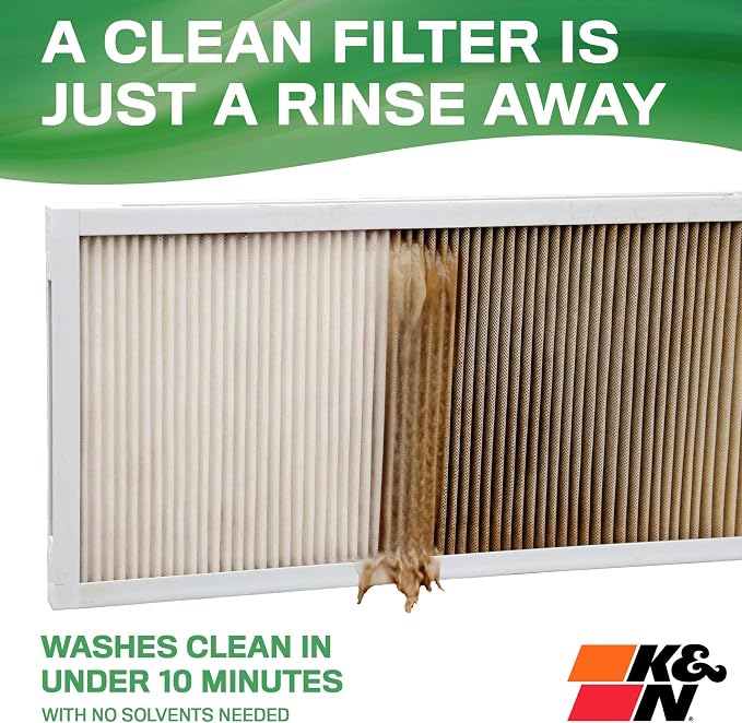 K&N 12X24X1 HVAC Furnace Air Filter, Lasts a Lifetime, Merv 13, the Last HVAC - Image 3