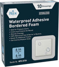 MED PRIDE Waterproof Silicone 6'' X 6'' Foam Wound Dressing Sterile, Adhesive
