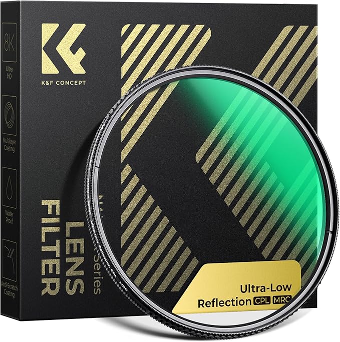 K&F CONCEPT 82mm Ultra-Low Reflectivity Circular Polarizers Filter 28 by KFCONCEPT