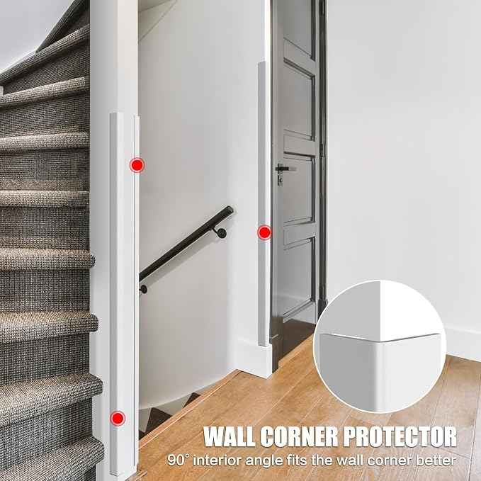 ‎Frychee Wall Corner Protector, Walls Edge Protector，Self-Adhesive Wall Corner