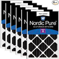 Nordic Pure 16x25x4 Pure Carbon Pleated Odor Reduction Merv 8 Furnace Filters 6 by NordicPure