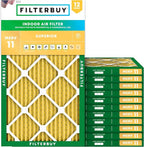 Filterbuy 10x25x1 Air Filter MERV 11 Superior Pet & Allergy Defense, by Filterbuy