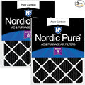 Nordic Pure 18x18x1 Pure Carbon Pleated Odor Reduction Furnace Air Filters 2 by NordicPure