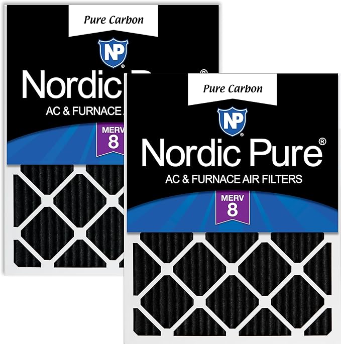 Nordic Pure 16x20x1 Pure Carbon Pleated Odor Reduction Furnace Air Filters 2 by NordicPure