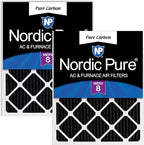 Nordic Pure 16x20x1 Pure Carbon Pleated Odor Reduction Furnace Air Filters 2 by NordicPure