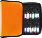 Zippered Key Case, Key Organizer, Fireproof and Waterproof Key Binder
