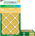 Filterbuy 13.5x29.5x1 Air Filter MERV 11 Superior Pet & Allergy Defense by Filterbuy