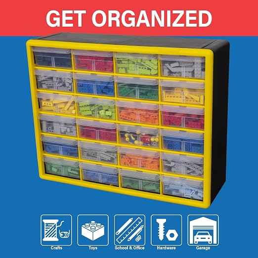 Akro-Mils 24-Drawer Plastic Drawer Storage Cabinet