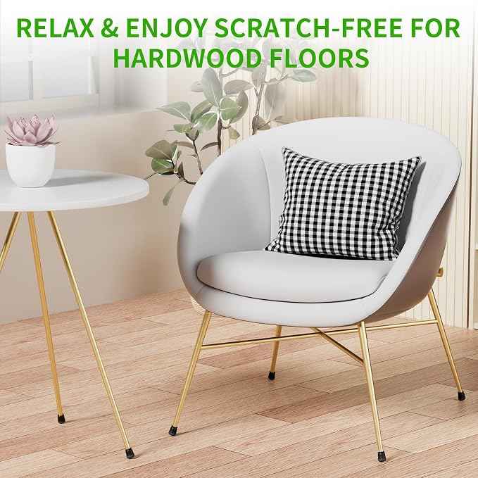 24 Pcs Extra Small Chair Leg Floor Protectors, Silicone Chair Leg Protectors