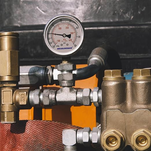 MEASUREMAN 2-1/2" Dial Size, Glycerin Filled Pressure Gauge, 30inHG-60psi - Image 6